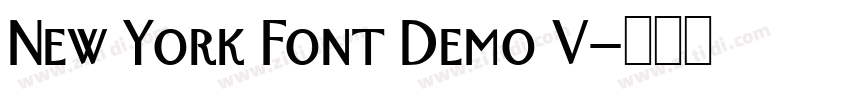 New York Font Demo V字体转换